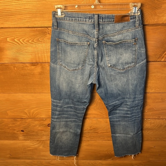 We The Free Free People Denim Skinny Jeans Size‎ 30 Frayed Hem Charcoal Black - Picture 7 of 11